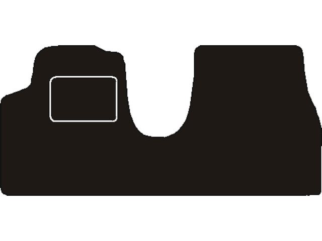 MATTENSET NAALDVILT (ZWART) FIAT ULYSSE II VOOR 5 STOELEN 2002 - 2011