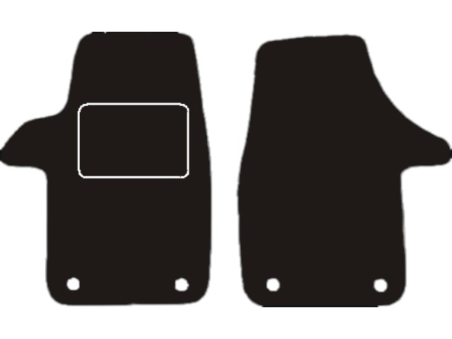 MATTENSET VELOURS (DONKERGRIJS) VW TRANSPORTER T6 2015-