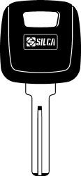SILCA TRANSPONDERSLEUTEL Z/CHIP MET DOP