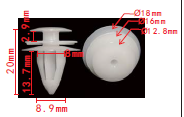 CLIP NISSAN OE: 0155330001 2