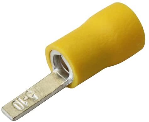 PVC KABELSCHOEN PLATTE PIN GEEL 2,0X18