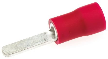 PVC KABELSCHOEN PLATTE PIN ROOD 2,2X18