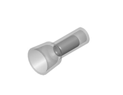 NYLON GEÏSOLEERDE GESLOTEN EINDCONNECTOR 1,5-2,5MM²