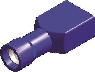 PVC KABELSCHOEN VROUW VOLLEDIG GEISOLEERD BLAUW 4,8X0,5
