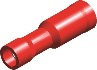 PVC KABELSCHOEN 548 VROUW ROND ROOD 4,0 2