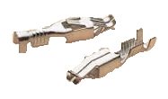 JUNIOR TIMER ONGEISOLEERD MET WEERHAAK 0,5-1,5MM² 2,8X0,8