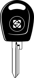 SILCA TRANSPONDERSLEUTEL Z/CHIP MET DOP