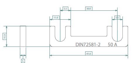 ZEKERING SMELTSTROOK U-STRIP 100A 2