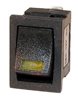 MINI WIPSCHAKELAAR ON/OFF 4-POLE LED AMBER 12V 10A, 12V LED