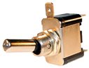 TUIMELSCHAKELAAR HEAVY DUTY ON/OFF METAAL ZILVEREN CONTACTEN 12V 25A, LED ROOD 12V