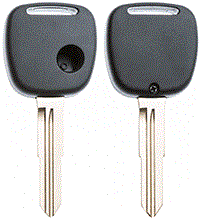 AUTOSLEUTEL LEGE BEHUIZING EXC 1 KNOPJE