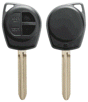 AUTOSLEUTEL LEGE BEHUIZING EXC 2 KNOPJES