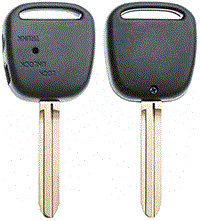 AUTOSLEUTEL LEGE BEHUIZING EXC 2 KNOPJES