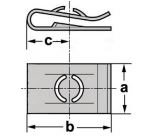 PLAATMOER, SPEEDNUT 4,8MM OE: N0154581, 07129925737, 07129901651, A0009941445 2
