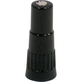 VERLENGVENTIEL KUNSTSTOF ZWART 13MM (1/2")