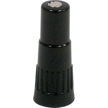 VERLENGVENTIEL KUNSTSTOF ZWART 19MM (3/4")