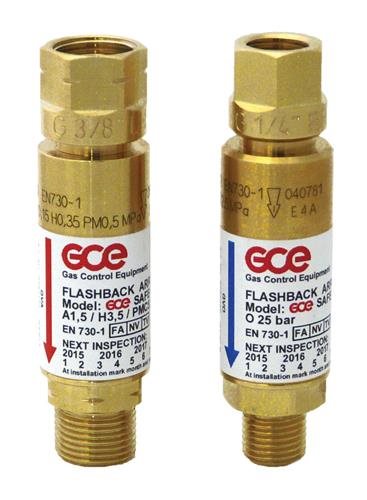 VLAMDOVER ZUURSTOF 1/4 " RECHTS, GVO10