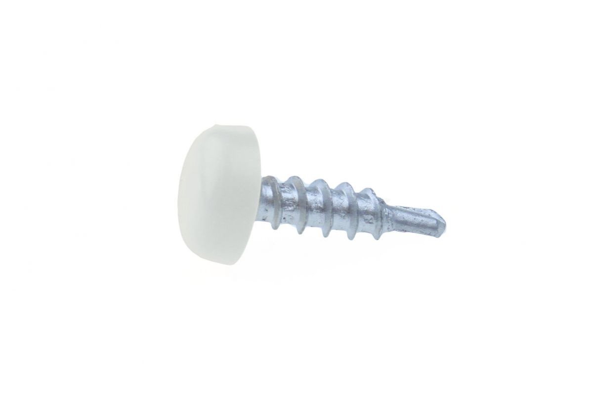 KENTEKENPLAATKAP NYLON WIT 3