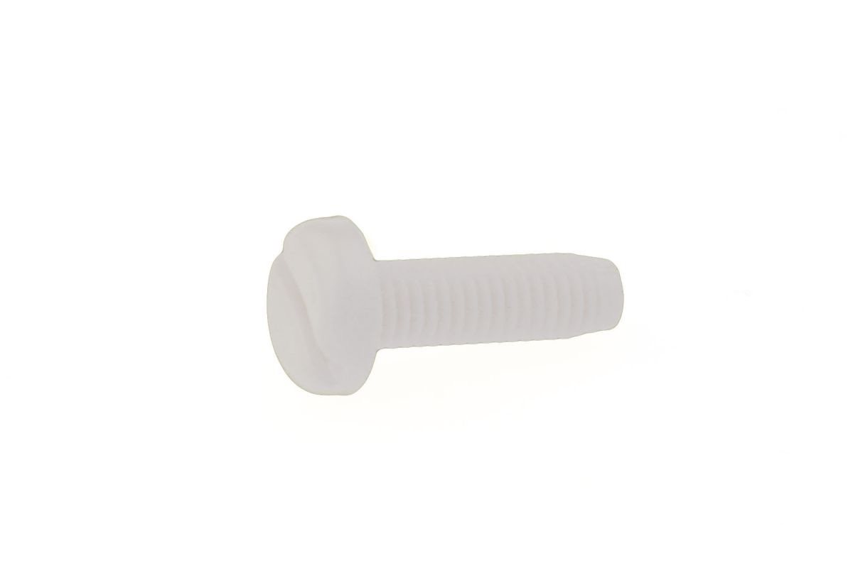 VIS PLAQUE D'IMMATRICULATION PLASTIQUE BLANC M6X20
