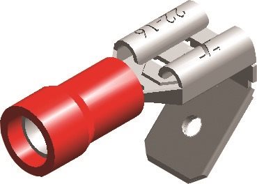 PVC KABELSCHOEN 561 PIGGY BACK ROOD 6,3X0,8