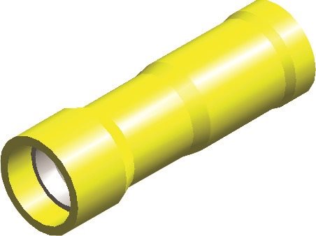 PVC KABELSCHOEN 849 VROUW ROND GEEL 5,0