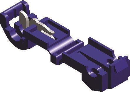 NYLON KLIK-IN CONNECTOR BLAUW 952