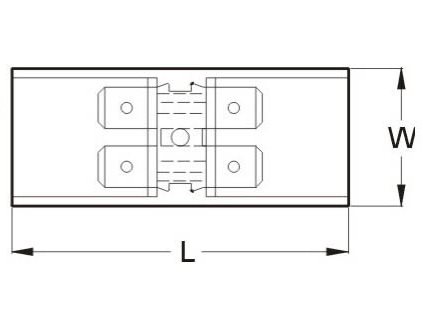 VERBINDINGSTRIP 2>2 6,3MM 2