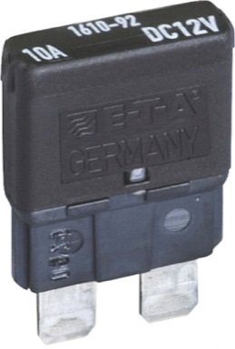 ZEKERING AUTOMAAT 12V H=30MM SELF RESETTING ATO ZWART 10A