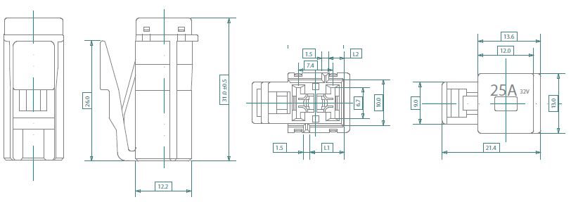 ZEKERING TYPE JAP-D 25A