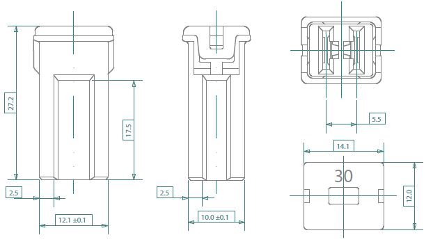 ZEKERING TYPE JAP-J 50A 2
