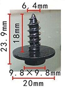 PLAATSCHROEF 4,8X16 DIAMETER=17 ZWART OE: 07147129160, 51718254528 2