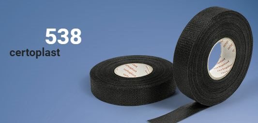 CERTOPLAST FLEECE ISOLATIE TAPE MET LIJMLAAG ZWART 19MMX25MTR