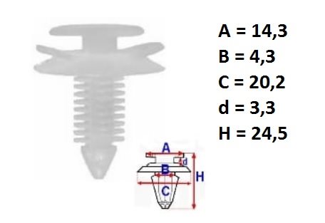CLIP FIAT, ALFA ROMEO, LANCIA, IVECO OE: 5755291 2