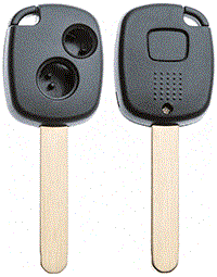 AUTOSLEUTEL LEGE BEHUIZING EXC 2 KNOPJES