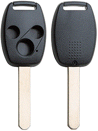 AUTOSLEUTEL LEGE BEHUIZING EXC 3 KNOPJES