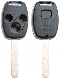 AUTOSLEUTEL LEGE BEHUIZING EXC 3 KNOPJES