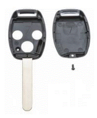 AUTOSLEUTEL LEGE BEHUIZING EXC 3 KNOPJES 2