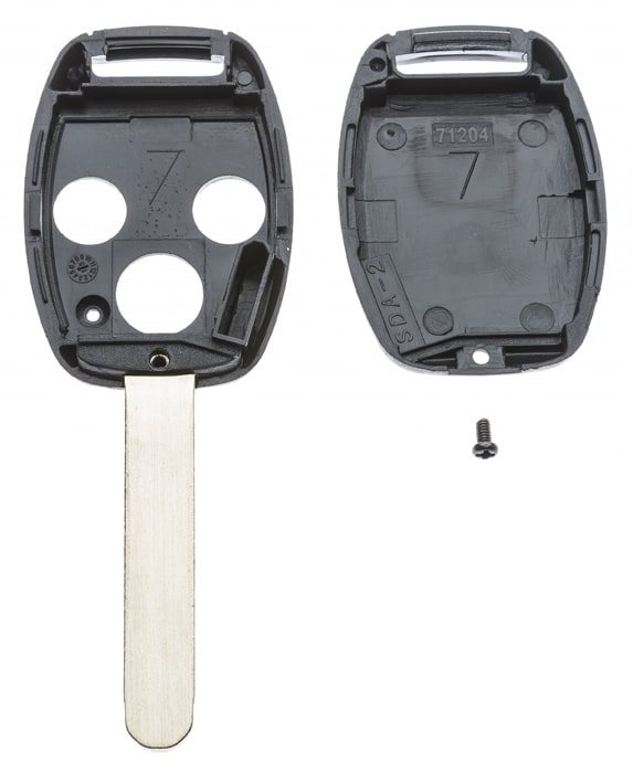 AUTOSLEUTEL HONDA -AUTOSLEUTEL LEEG 3 KNOPS EXC CHIP HOUDER 2