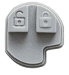 AUTOSLEUTEL OPEL -RUBBER PAD 2 KNOPJES VOOR LEGE BEHUIZING