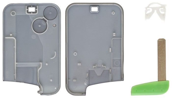 AUTOSLEUTEL RENAULT -LEGE BEHUIZING- INCLUSIEF 3 BUTTONS 2