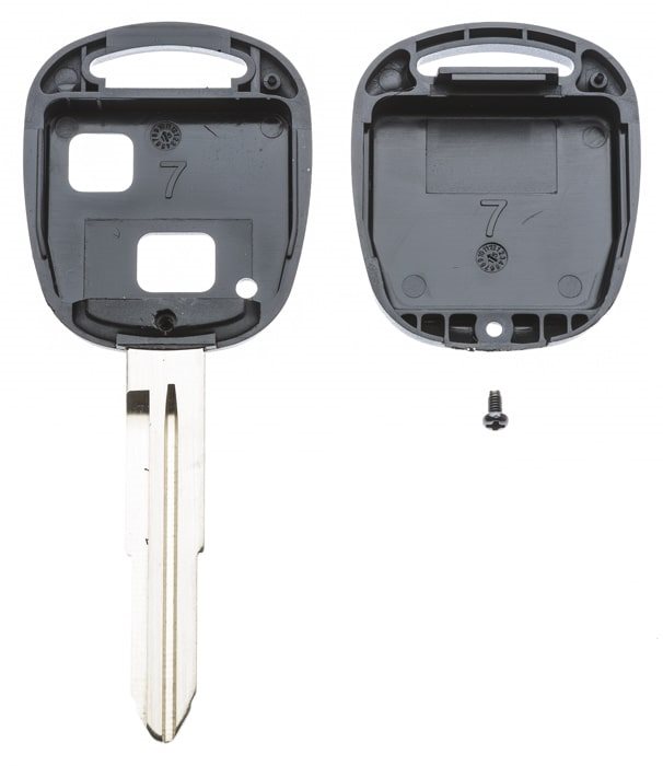 AUTOSLEUTEL TOYOTA -LEGE BEHUIZING- EXCLUSIEF 2 BUTTONS