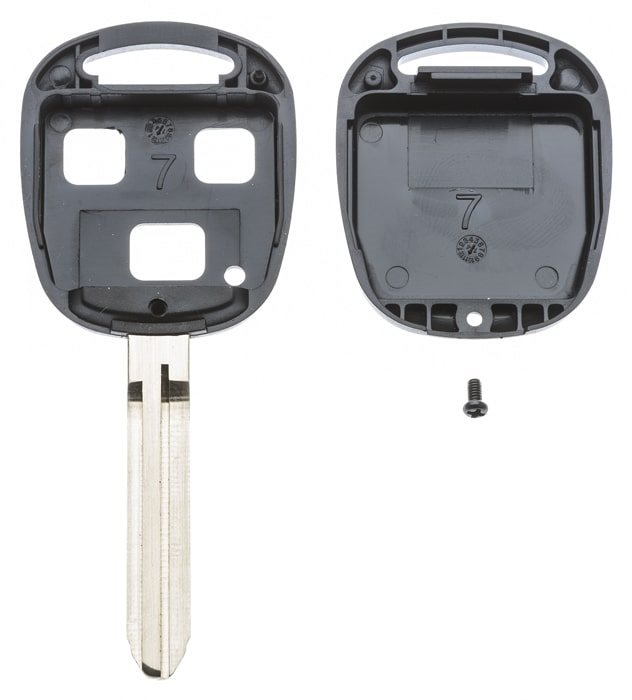 AUTOSLEUTEL TOYOTA -LEGE BEHUIZING- EXCLUSIEF 3 BUTTONS