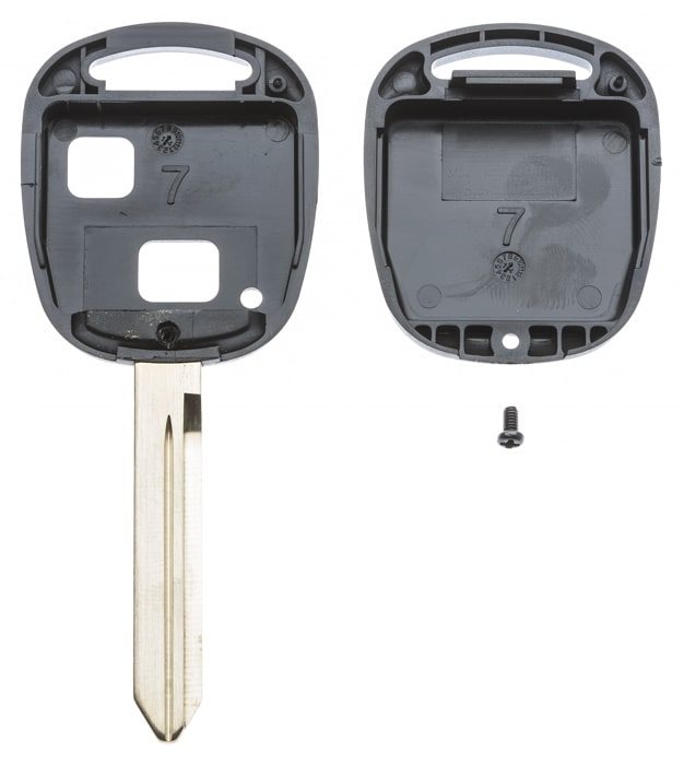 AUTOSLEUTEL TOYOTA -LEGE BEHUIZING- EXCLUSIEF 2 BUTTONS