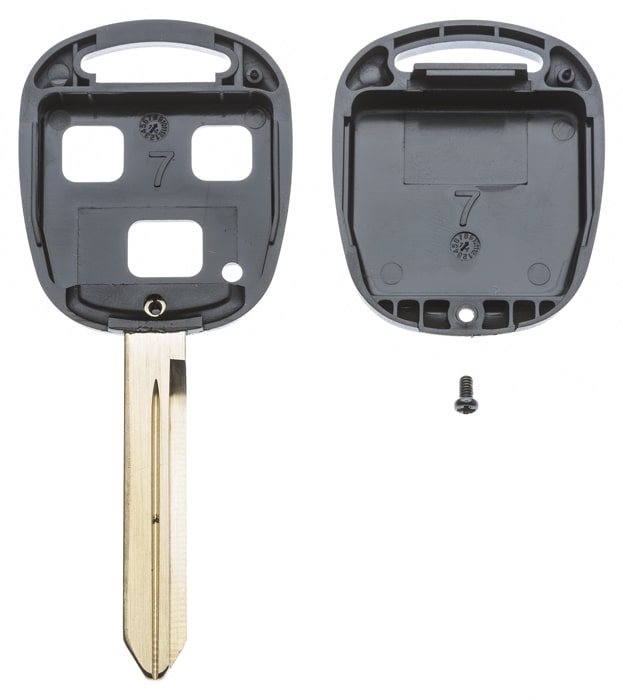 AUTOSLEUTEL TOYOTA -LEGE BEHUIZING- EXCLUSIEF 3 BUTTONS