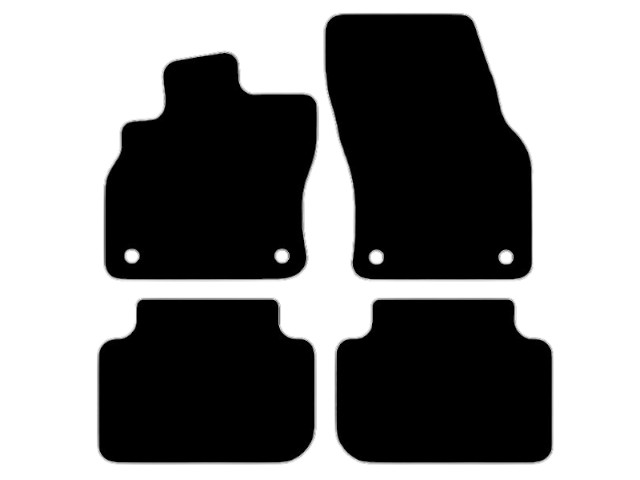MATTENSET NAALDVILT (ZWART) AUDI Q3 19-