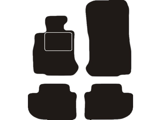 MATTENSET NAALDVILT (ZWART) BMW F-40 1 SERIE 19-