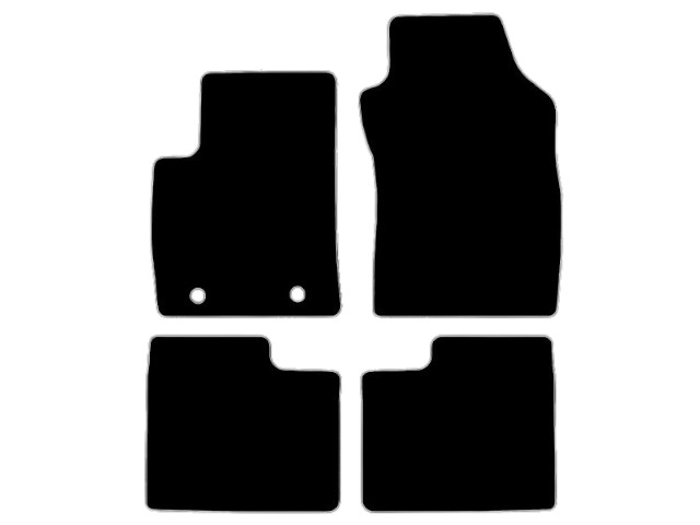 MATTENSET NAALDVILT (ZWART) FIAT 500 07-12 DUOLOGIC