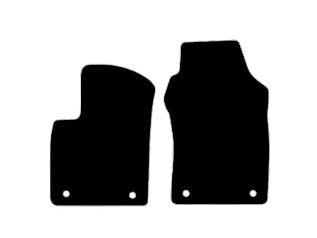 MATTENSET NAALDVILT (ZWART) FIAT 500 15- DUALOGIC