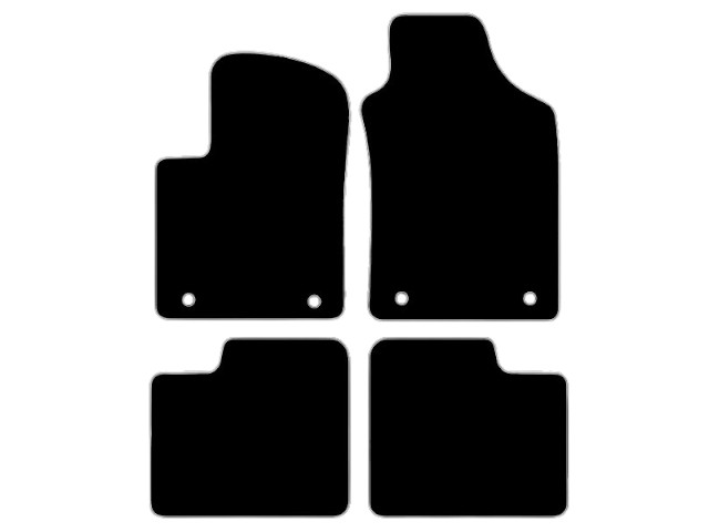 MATTENSET NAALDVILT (ZWART) FIAT 500 13-15 DUOLOGIC