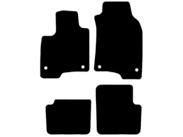 MATTENSET NAALDVILT (ZWART) FIAT PANDA 20- HYBRID